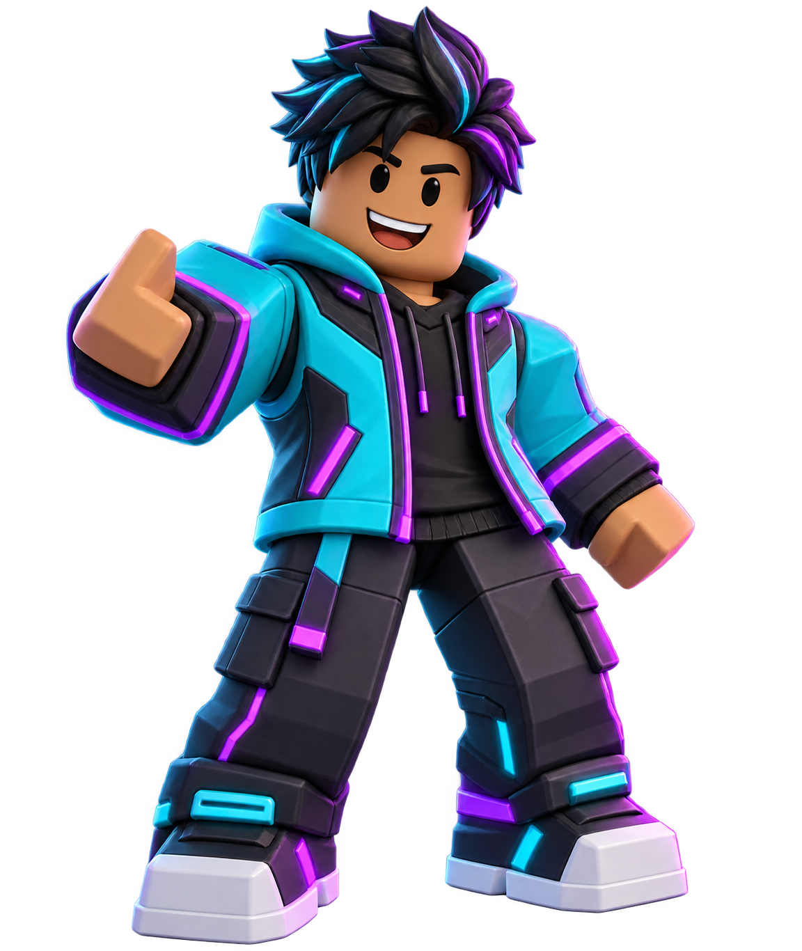 Original neon explorer demo character